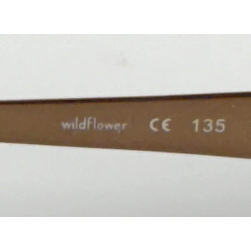 Wildflower 135 Brown Emerald Womens Rect 53-16-135mm Eyeglasses FRAMES ONLY